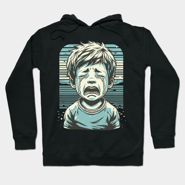 CRYING BOY Hoodie by coxemy